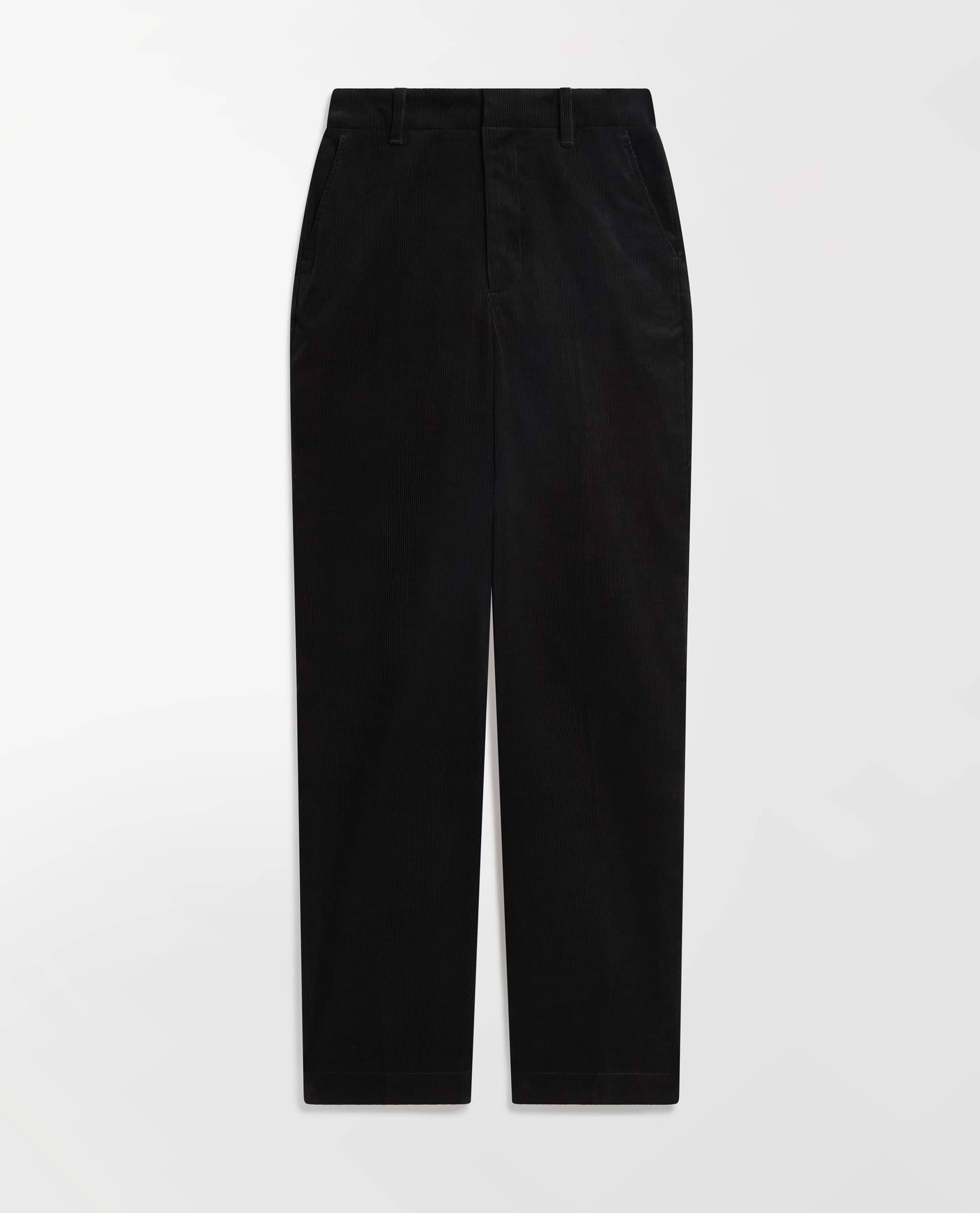 Women's Corduroy Wide Leg Trouser - Black