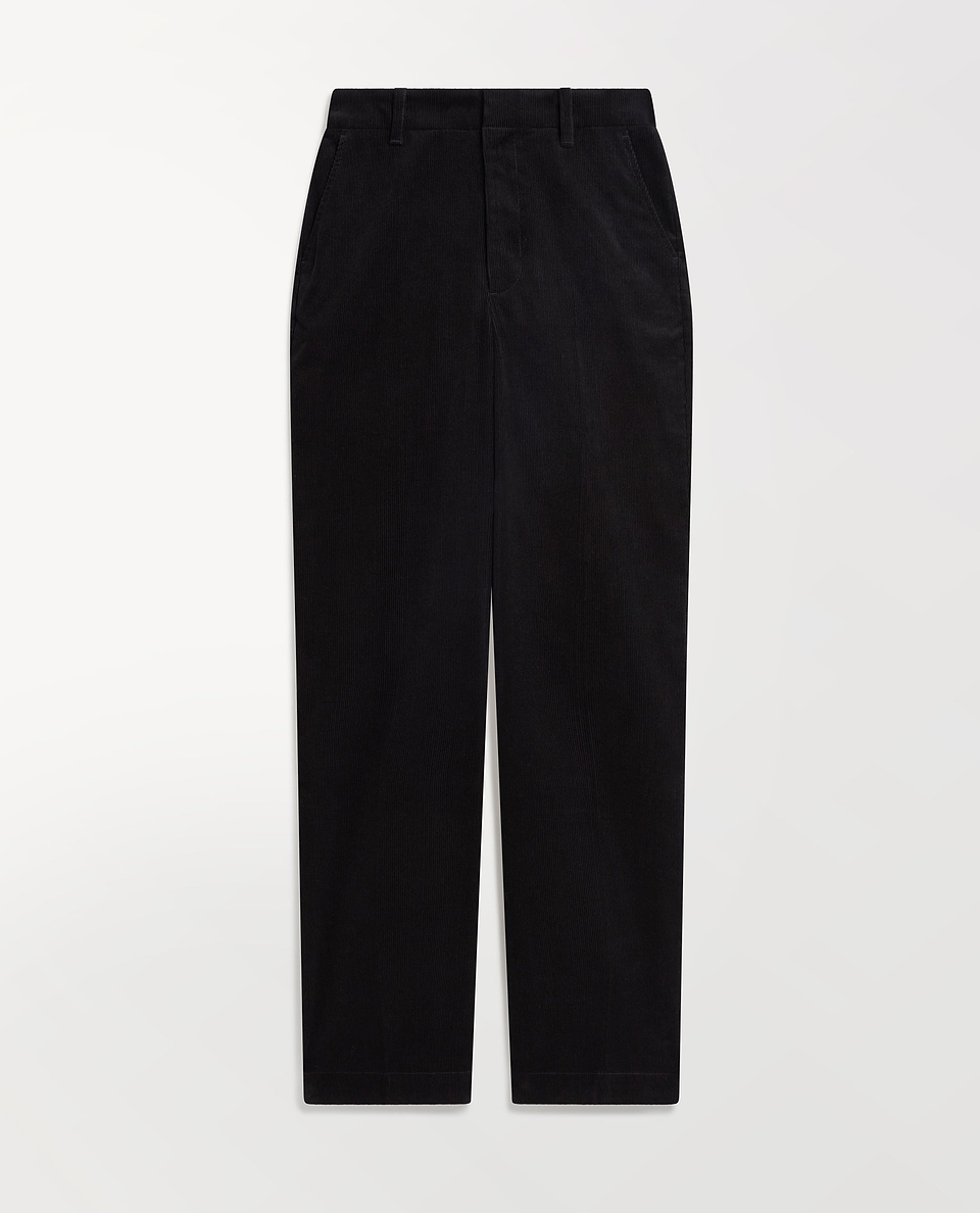 Women's Corduroy Wide Leg Trouser - Black