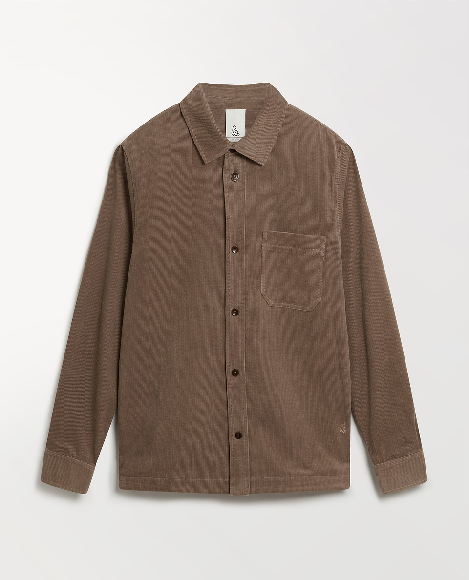 Men's Corduroy Overshirt - Mole