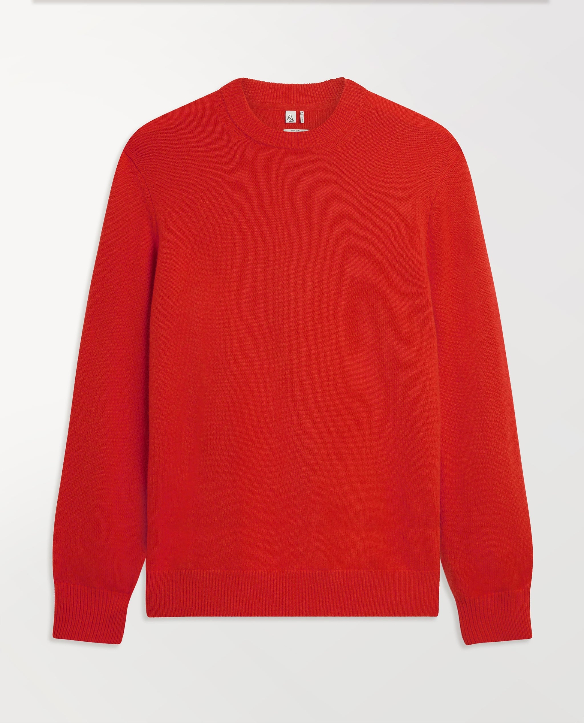 Men's Finest Cashmere Mid-Weight Crew Neck Jumper - Poppy