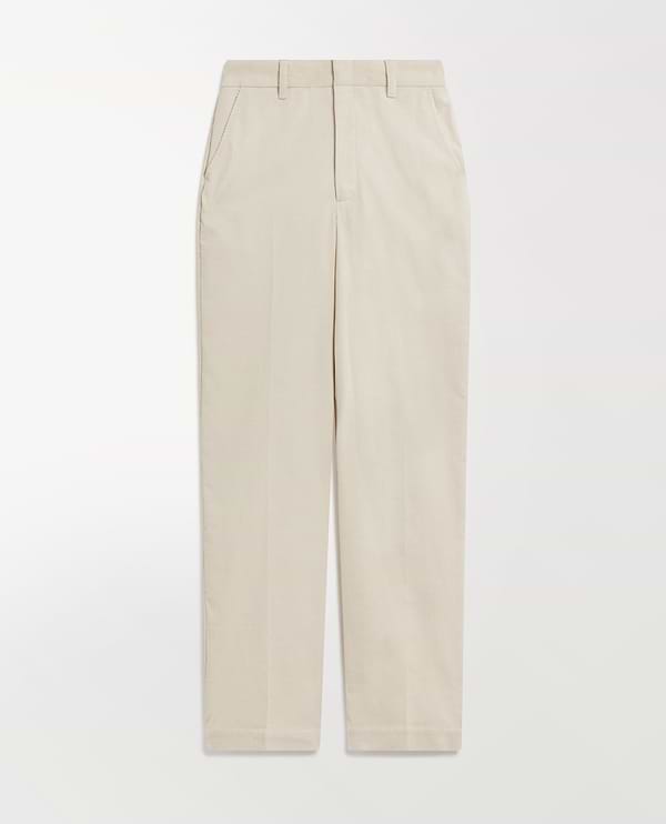 Women's Corduroy Wide Leg Trouser - Bone