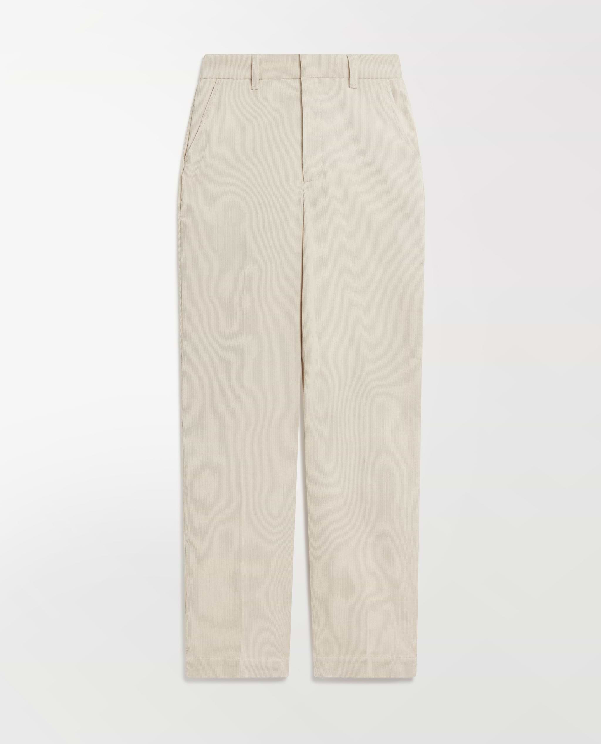Women's Corduroy Wide Leg Trouser - Bone