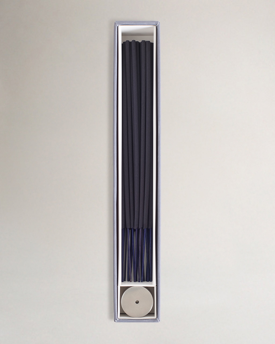 Image 3 of 3 showing Navy Suede Incense Gift Set