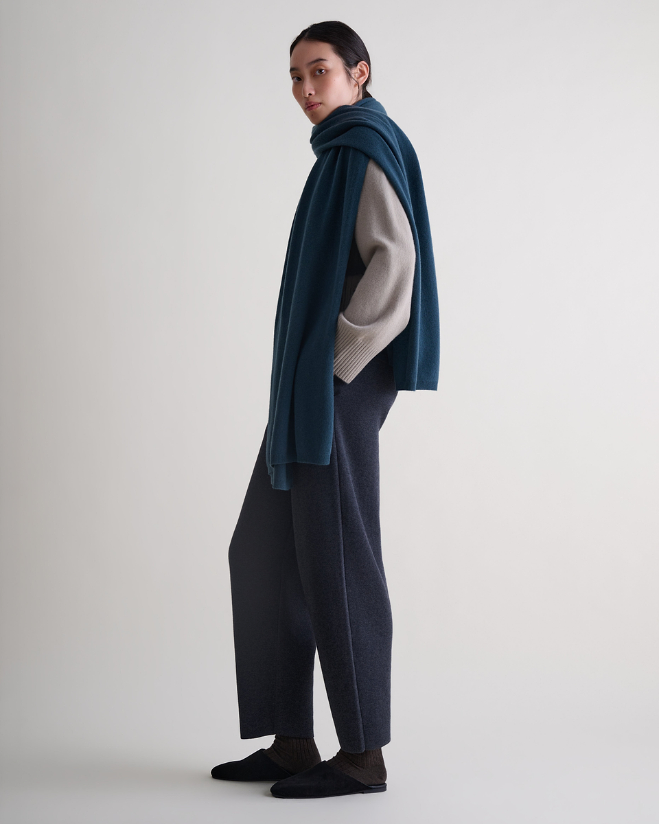 Oversized Finest Cashmere Wrap - Kelp