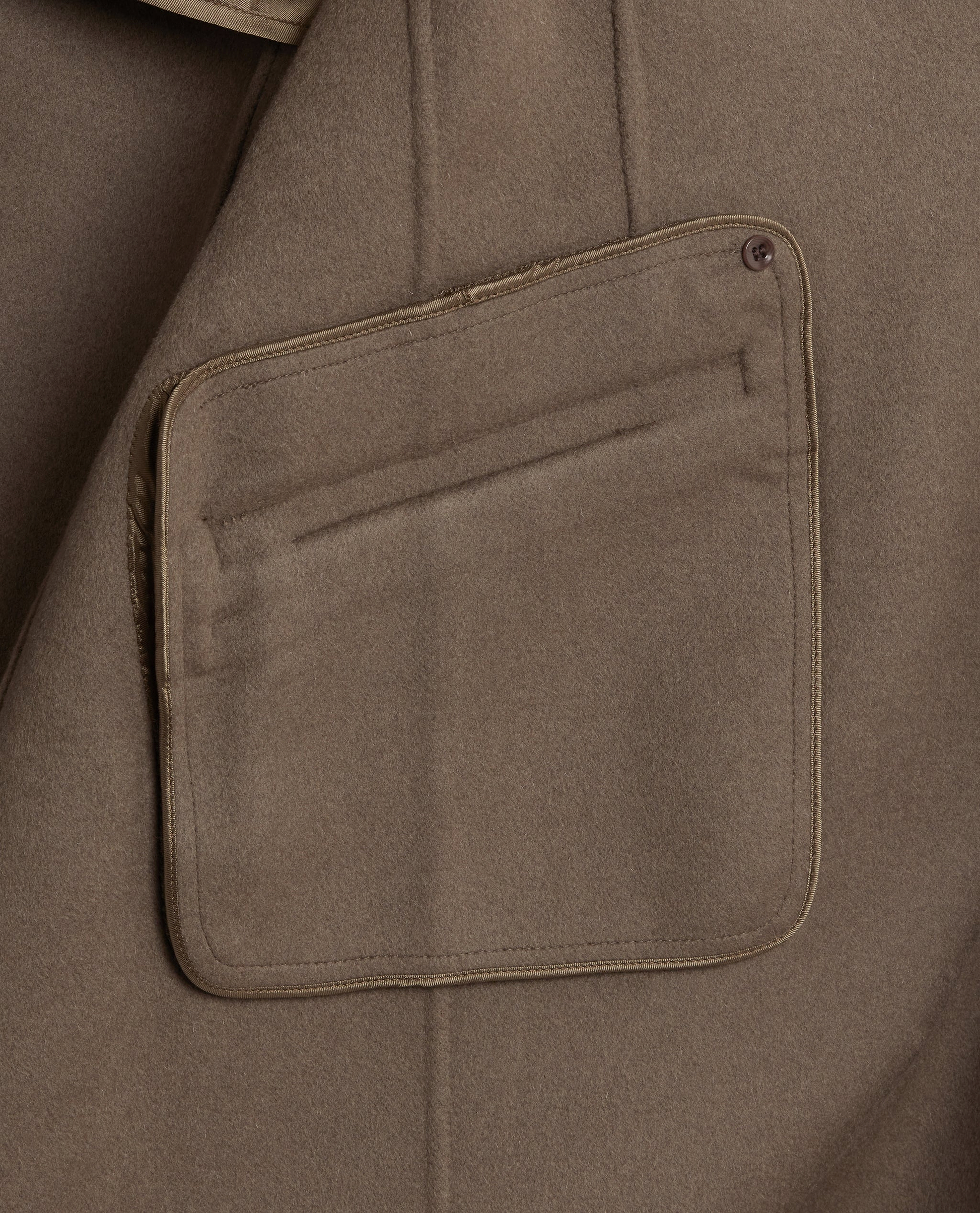 Women's Cashmere Wool Wrap Coat - Loam