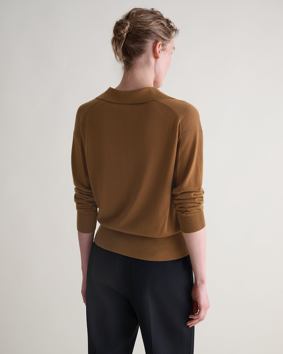 Women's TENCEL™ Cashmere Open Collar Polo