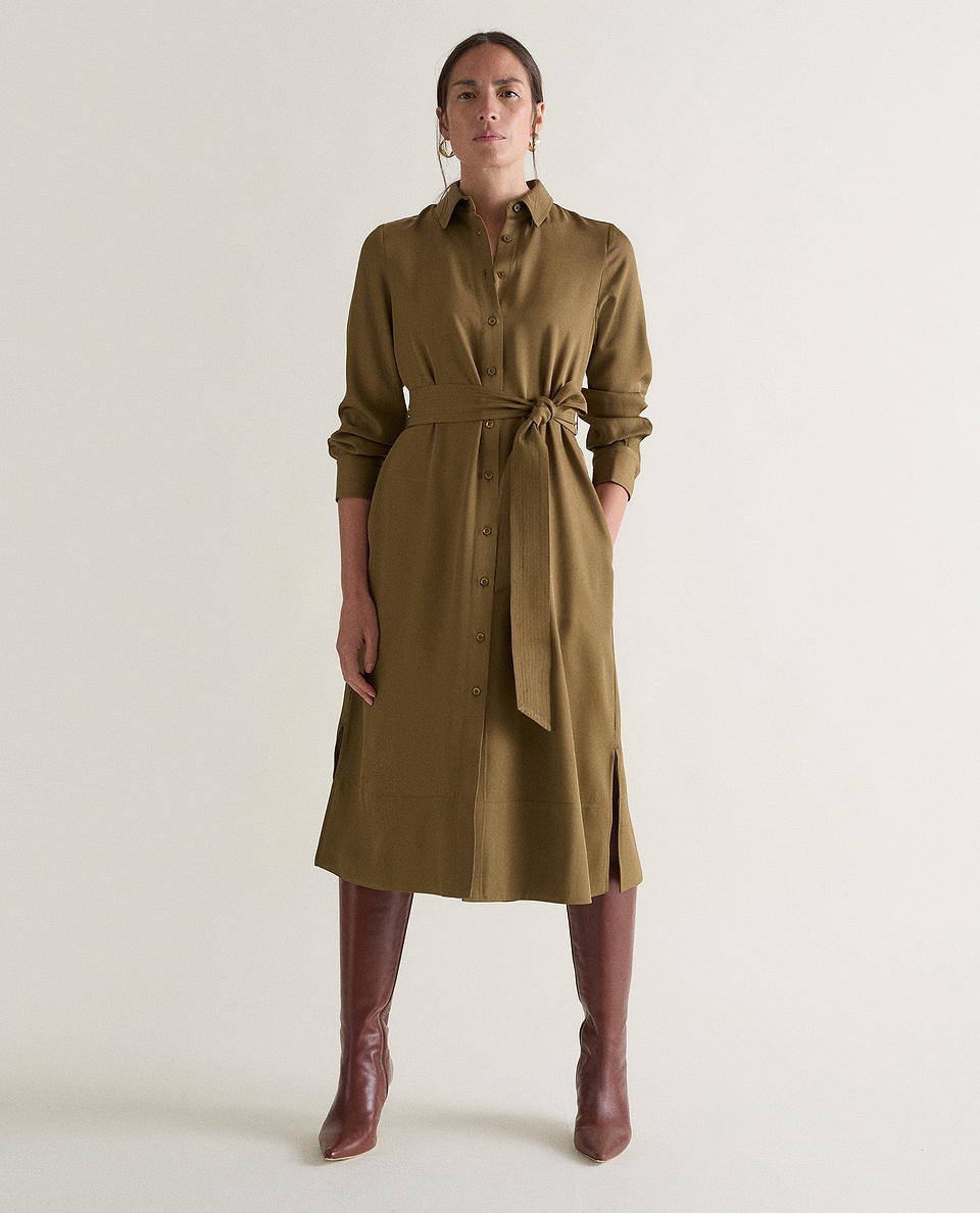Women's NAIA™ Shirt Dress - Golden Olive