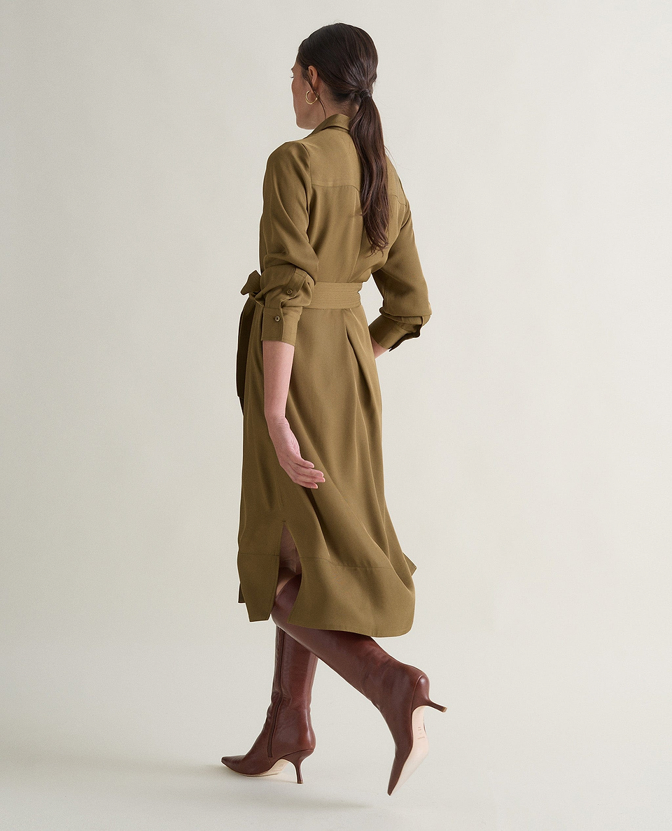 Women's NAIA™ Shirt Dress - Golden Olive