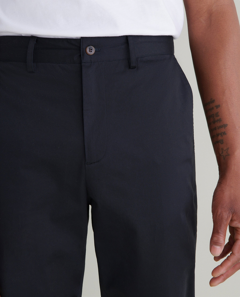 Men's Essential Cotton Trousers - Black
