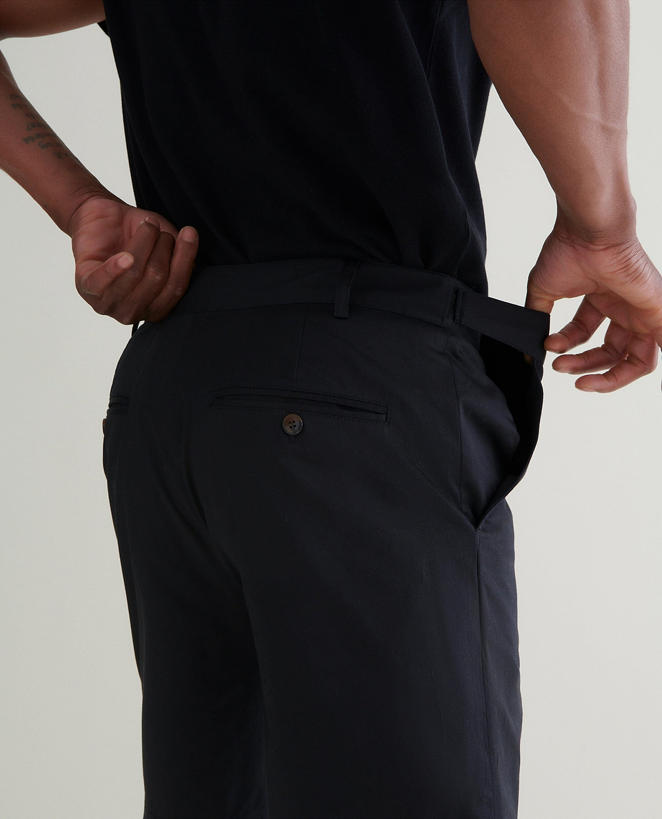 Men's Essential Cotton Chino Shorts - Black