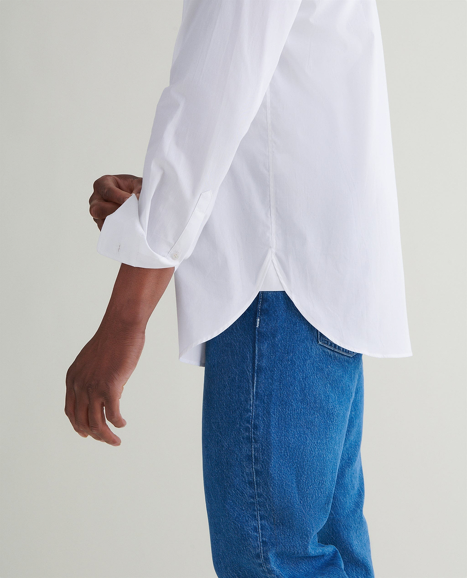 Men's Organic Cotton Poplin Shirt - White
