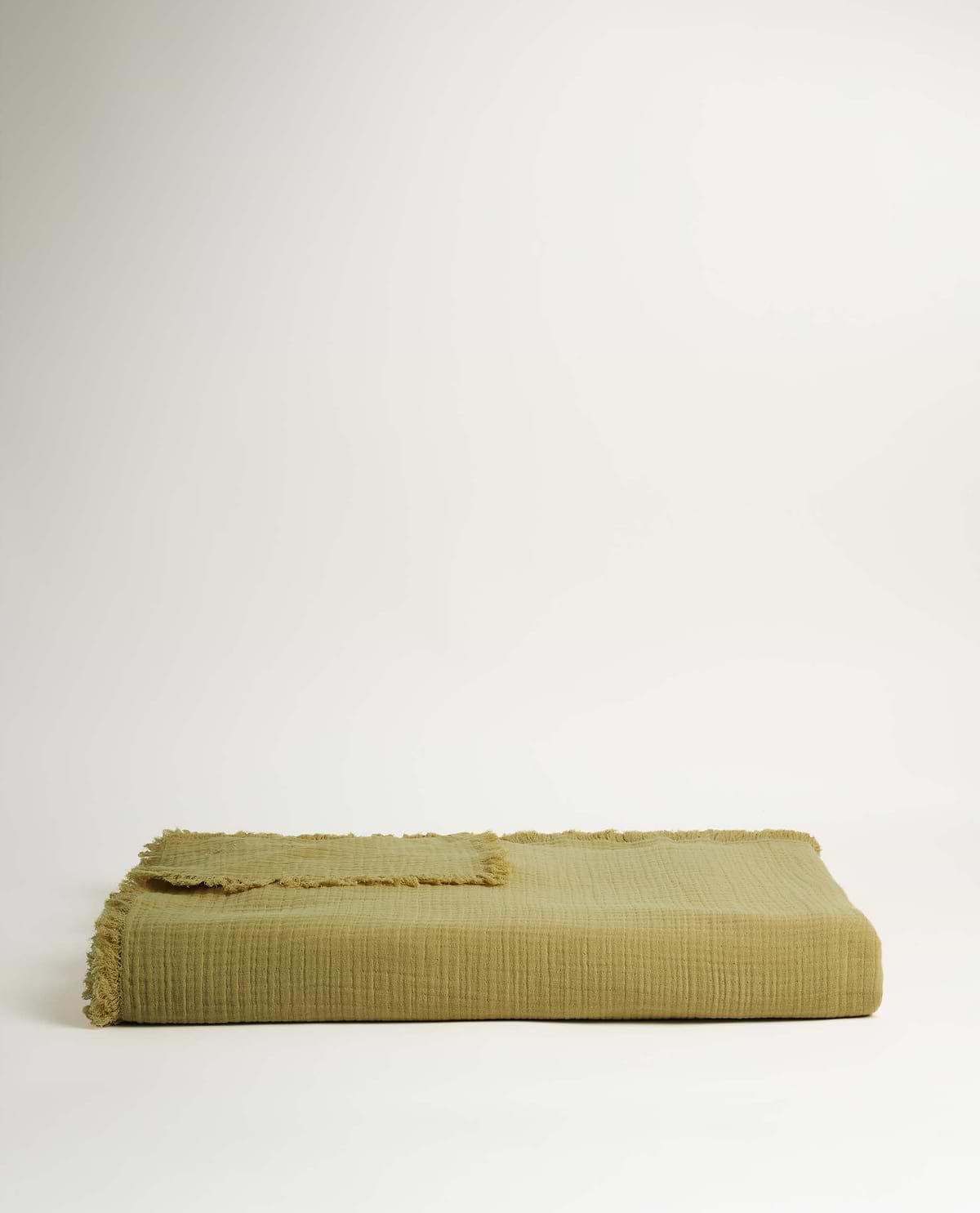 House of Grey Organic Cotton Muslin Large Throw - Chamomile