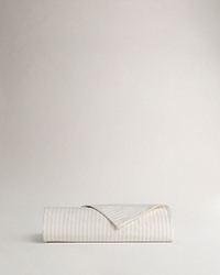 Crisp & Cool Organic Cotton Duvet Cover - Buttermilk Ticking Stripe