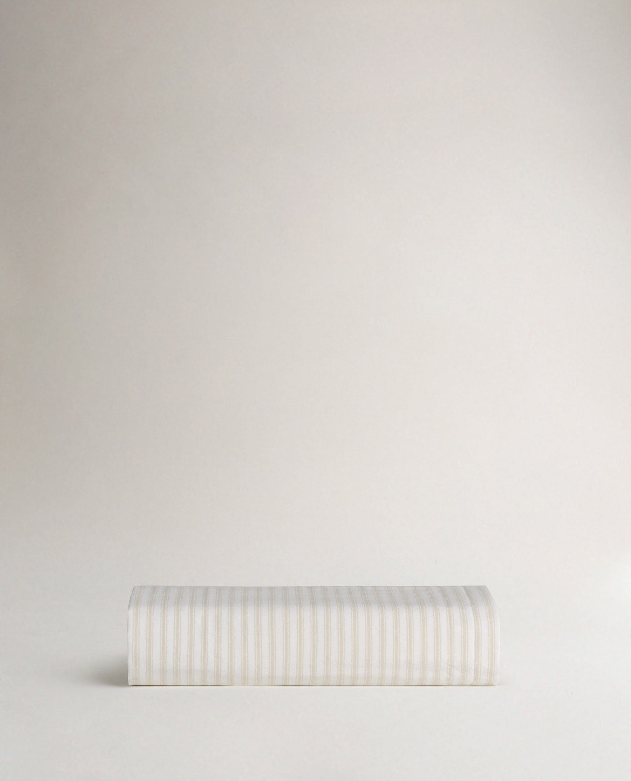 Crisp & Cool Organic Cotton Fitted Sheet - Buttermilk Ticking Stripe