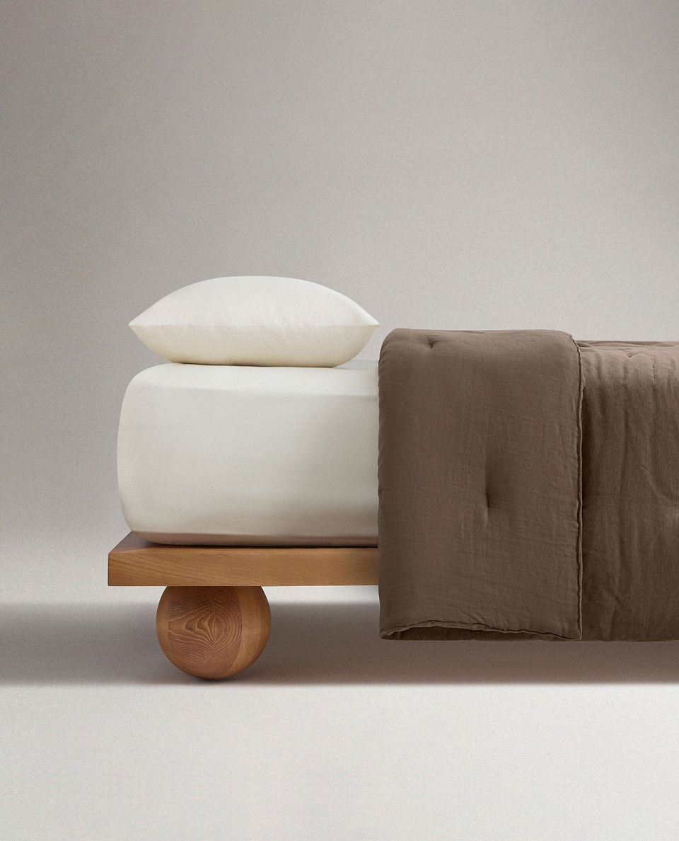 Cotton Velvet Quilt - Tobacco