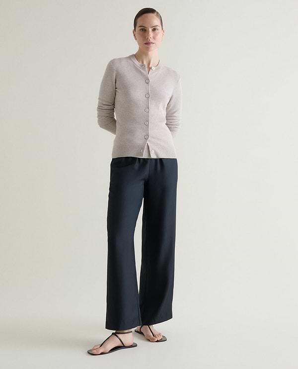 Silk-Cotton Cardigan - Drift