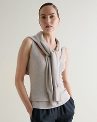 Women's Silk-Cotton Vest - Drift