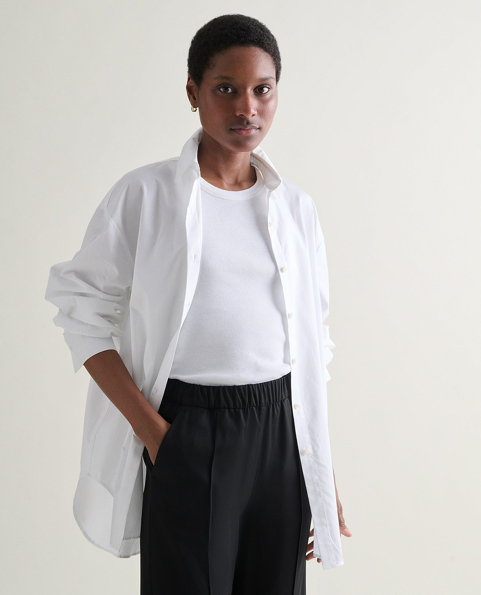 Women's Cotton Racer Vest - White