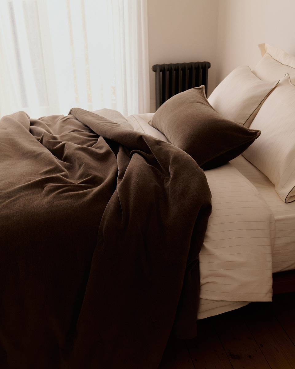 Velvet Lumbar Cushion Cover - Tobacco