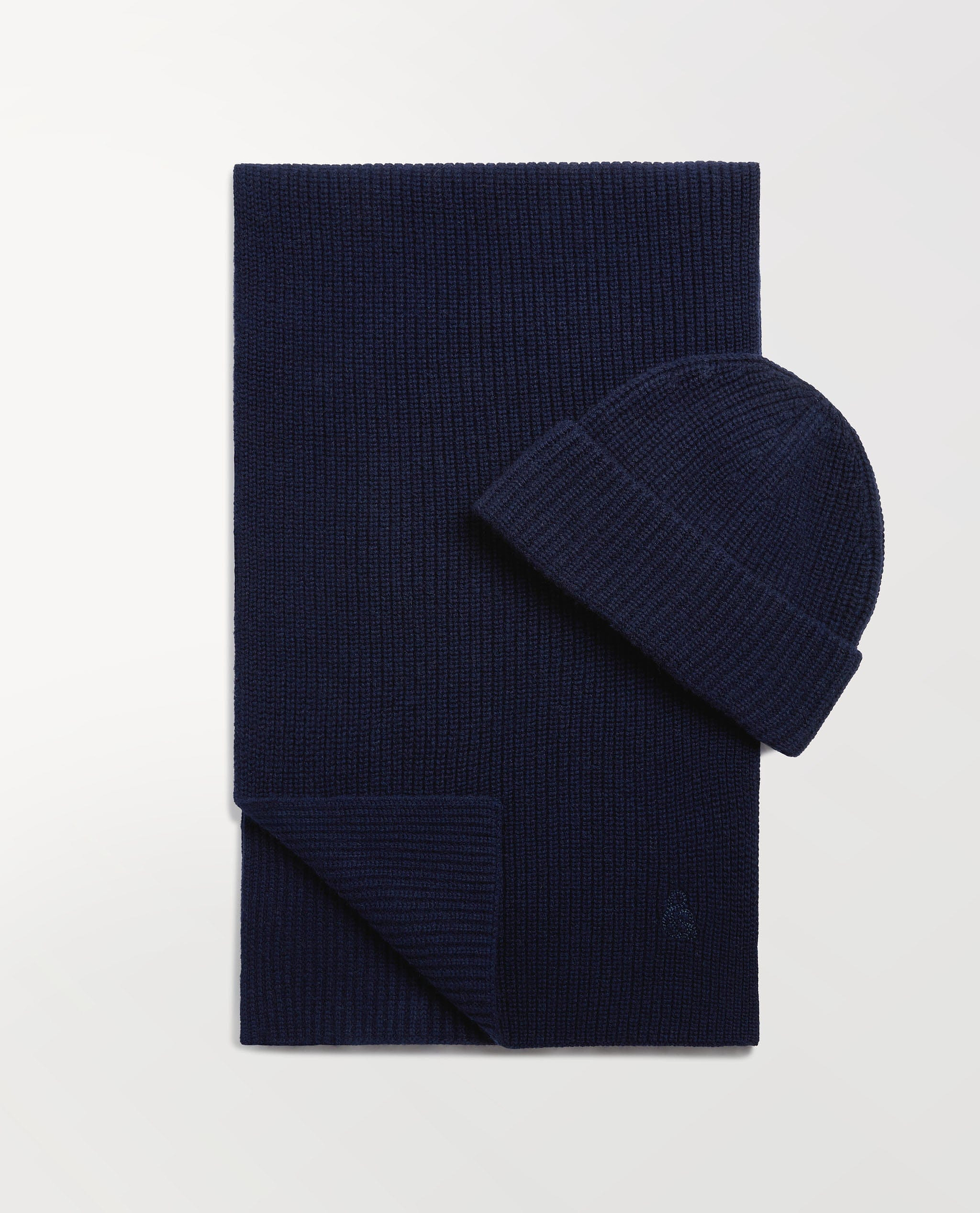 Women's Beanie & Scarf Set - Indigo
