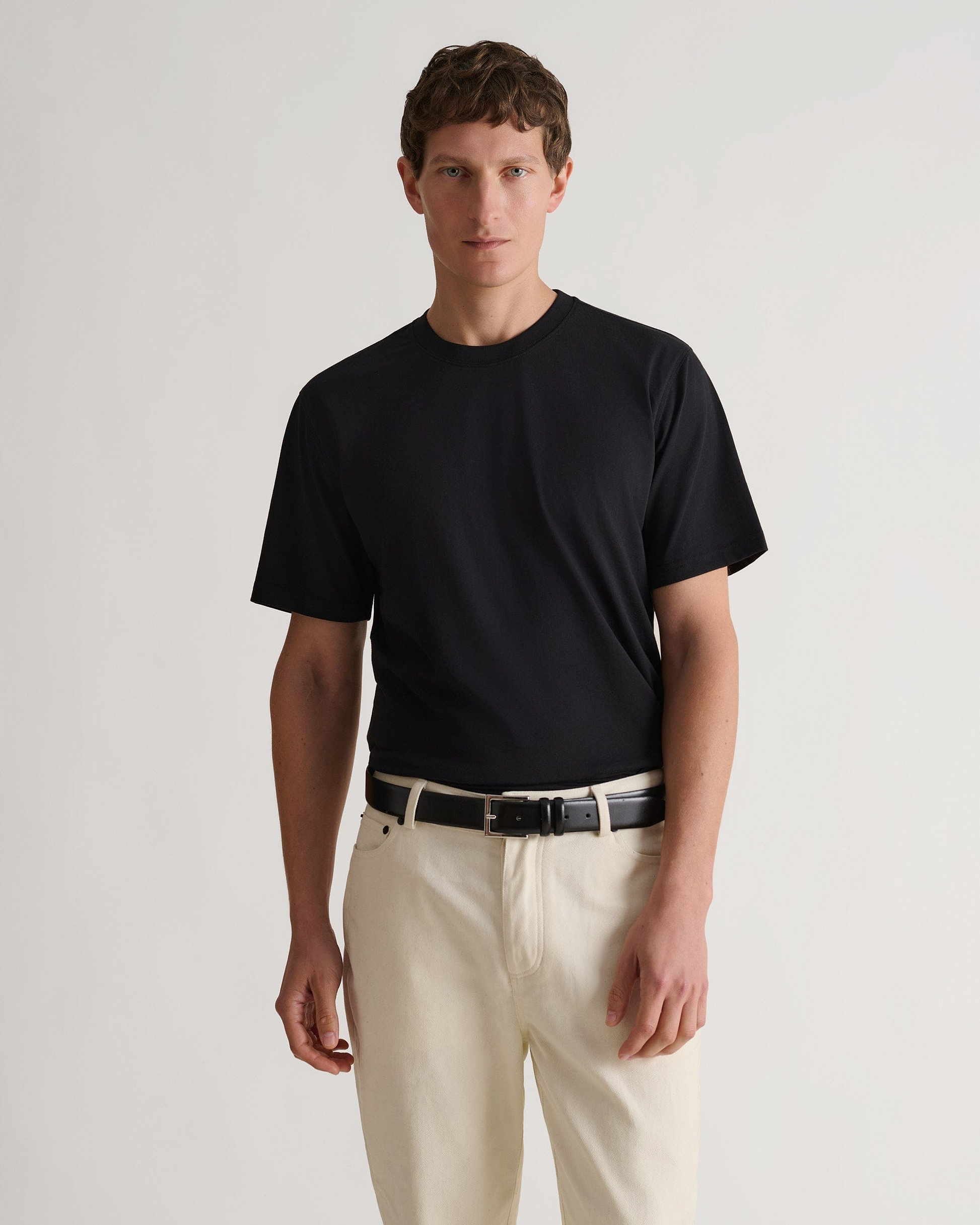 Men's Classic Cotton Crew Neck T-shirt - Black