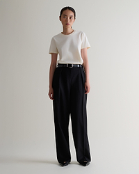 Classic Cotton Crew Neck T-shirt - Buttermilk
