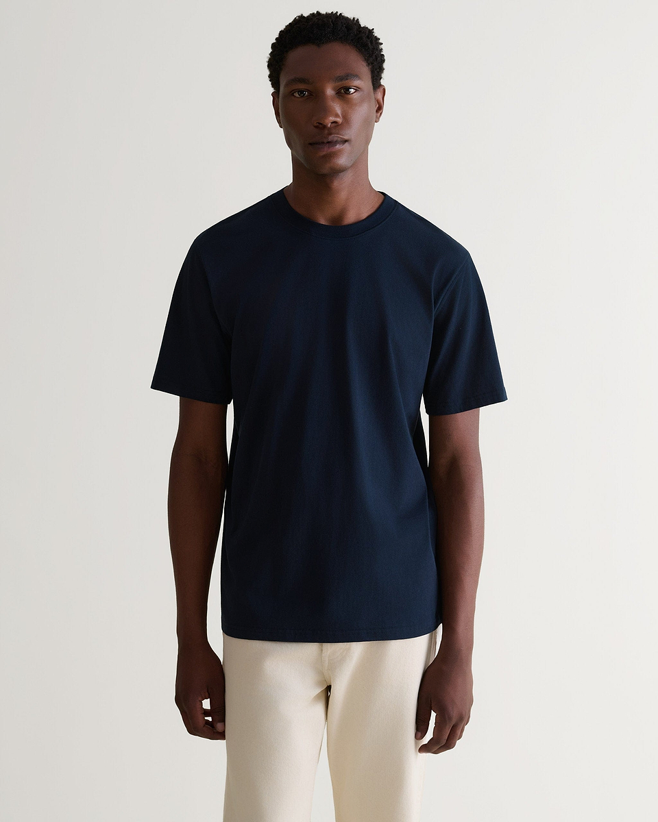 Men's Classic Cotton Crew Neck T-shirt - Navy