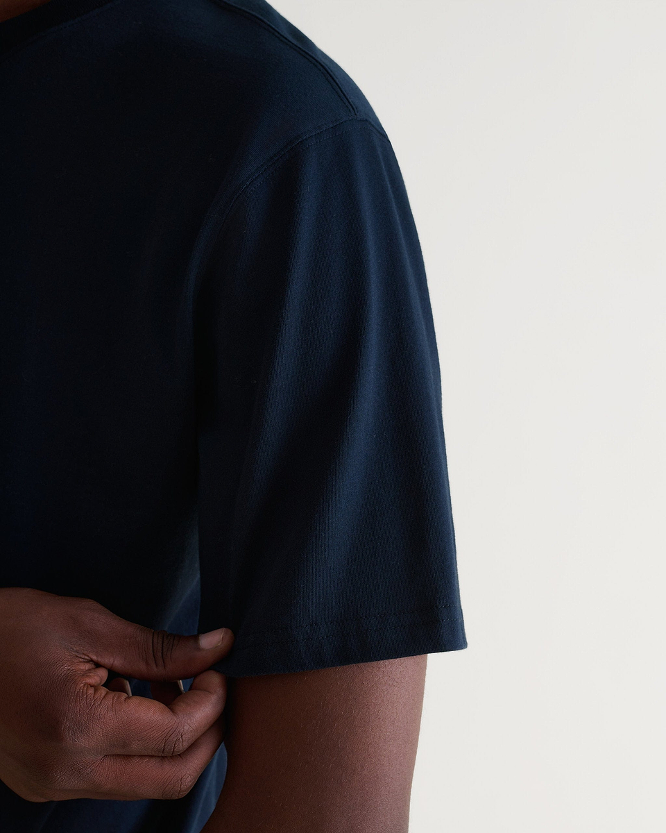 Men's Classic Cotton Crew Neck T-shirt - Navy