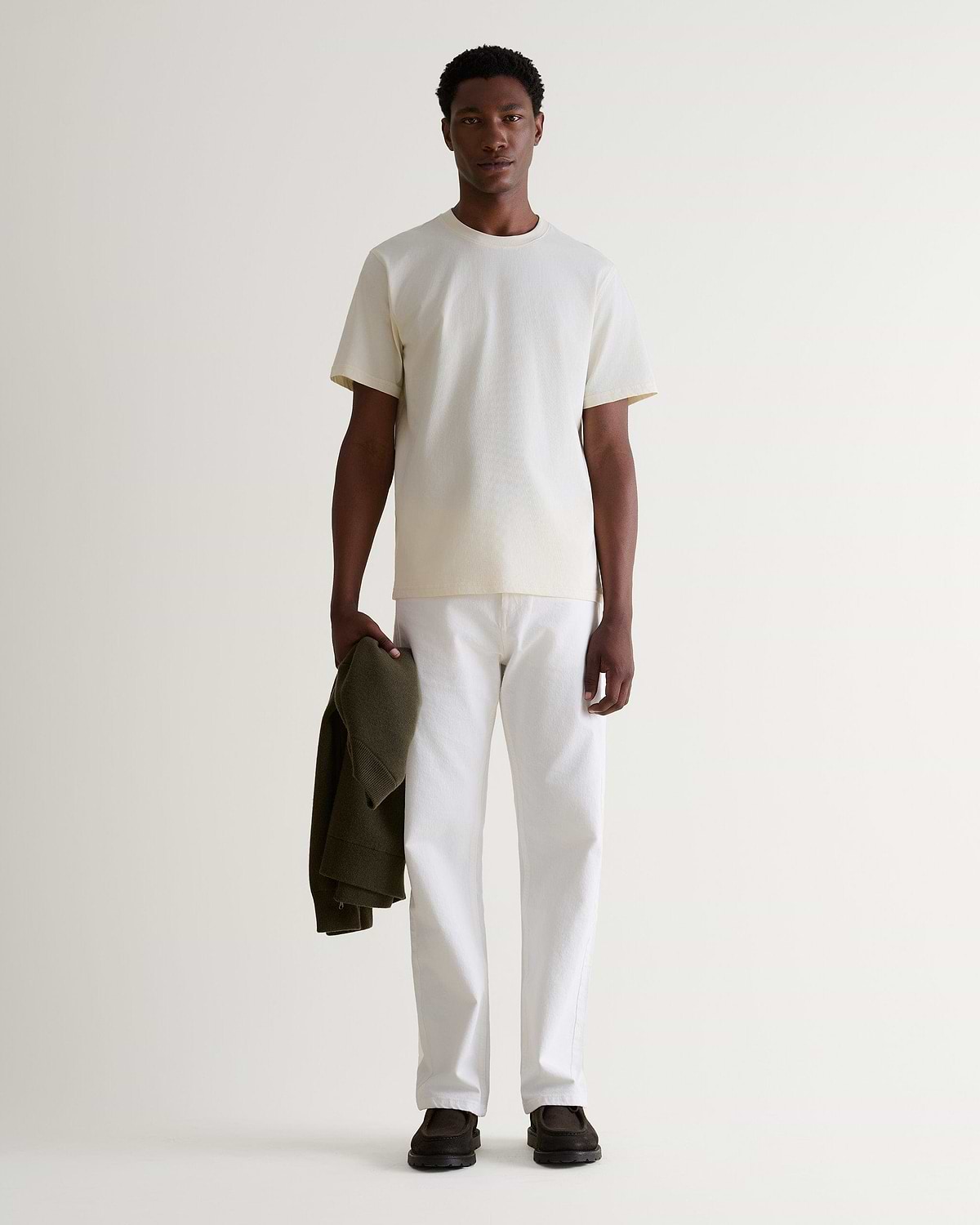 Men's Classic Cotton Crew Neck T-shirt - Parchment