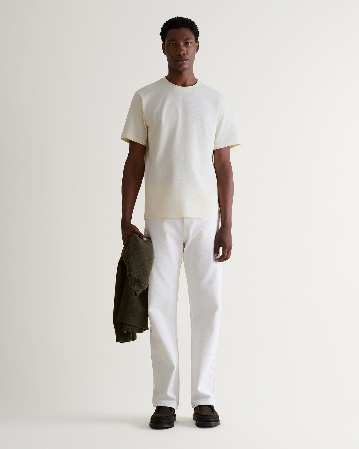 Men's Classic Cotton Crew Neck T-shirt - Parchment