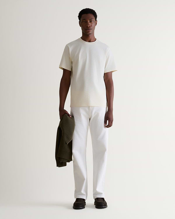 Men's Classic Cotton Crew Neck T-shirt - Parchment