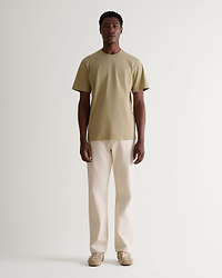 Men's Classic Cotton Crew Neck T-shirt - Smoky Olive
