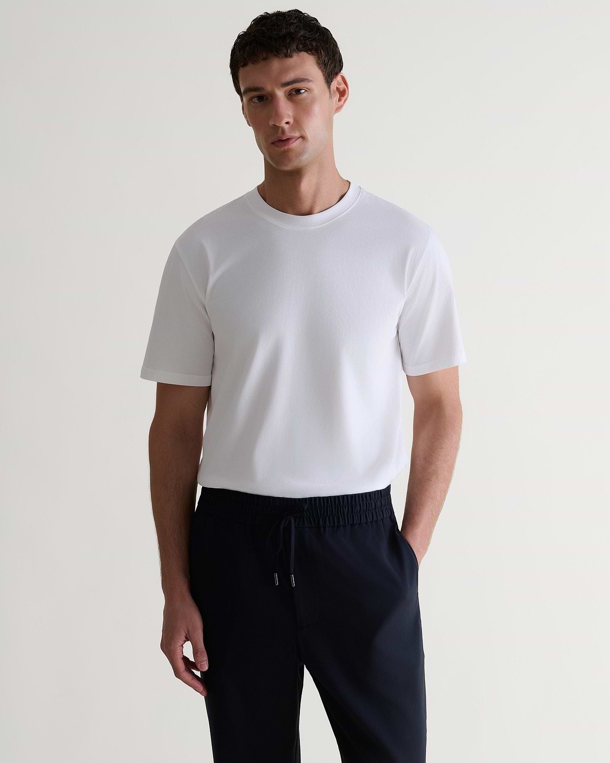 Men's Classic Cotton Crew Neck T-shirt - White