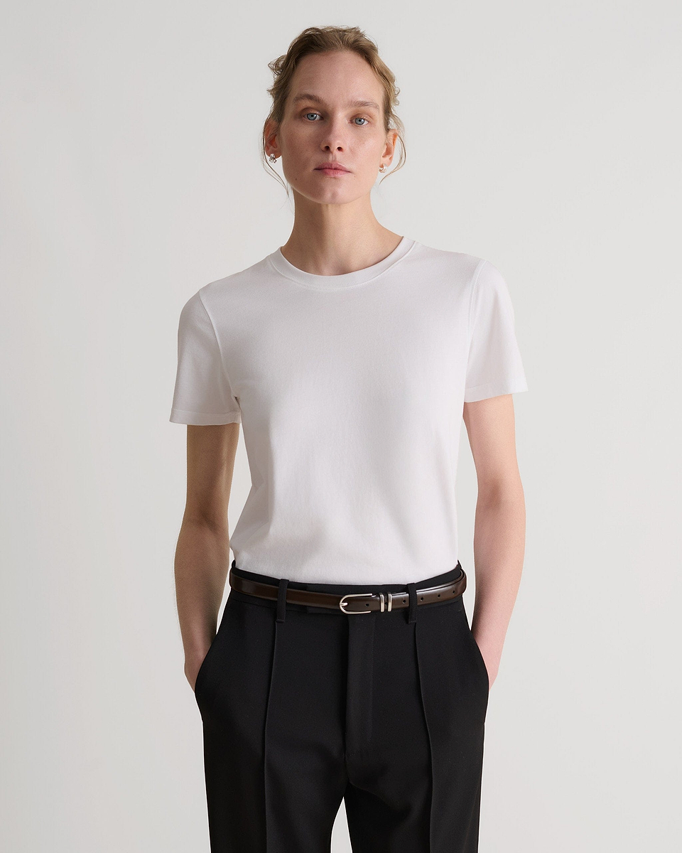 Classic Cotton Crew Neck T-shirt - White