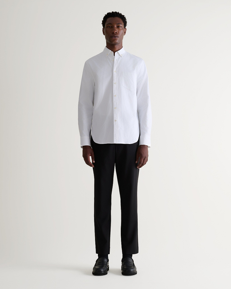 Men's Cotton Oxford Shirt - White