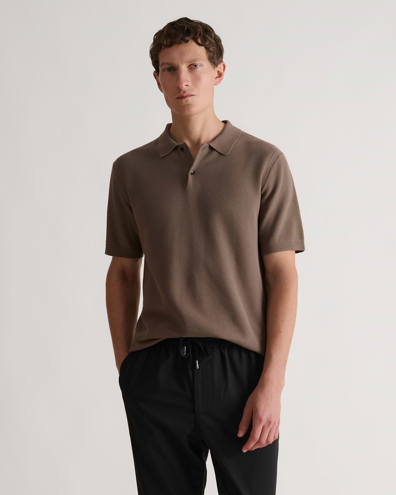 ベ*ム様 BATONER TWISTED WOOL PIQUE POLO ベ*ム様 BATONER TWISTED WOOL PIQUE POLO Poly Oxford Pique Polo