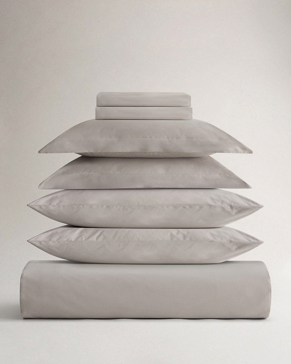 The Crisp & Cool Organic Deluxe Bundle - Pebble - King