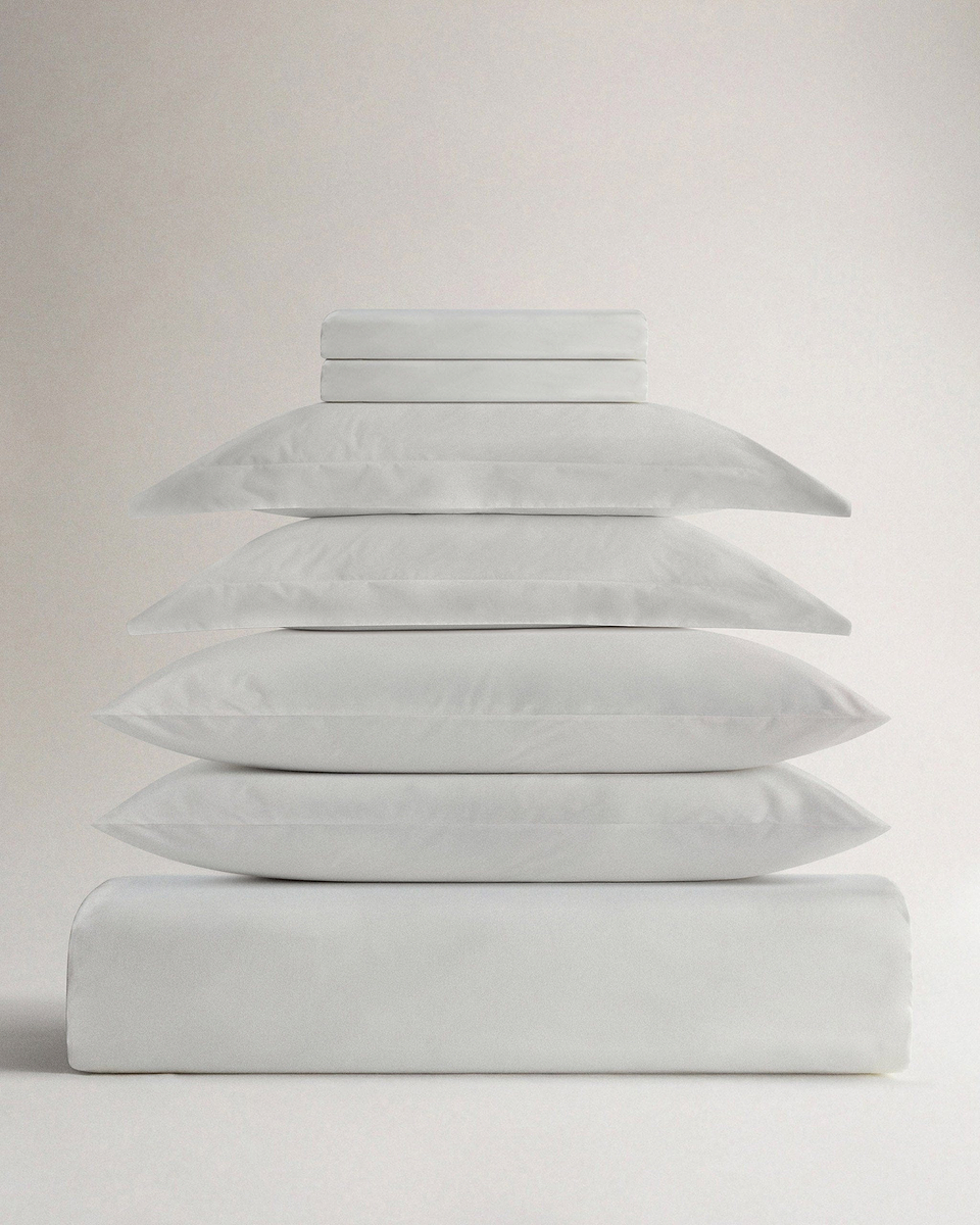 Soft & Smooth Cotton Deluxe Duvet Bundle - White - King
