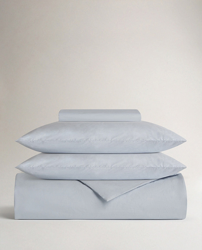 Crisp & Cool Organic Cotton Duvet Set - Cornflower