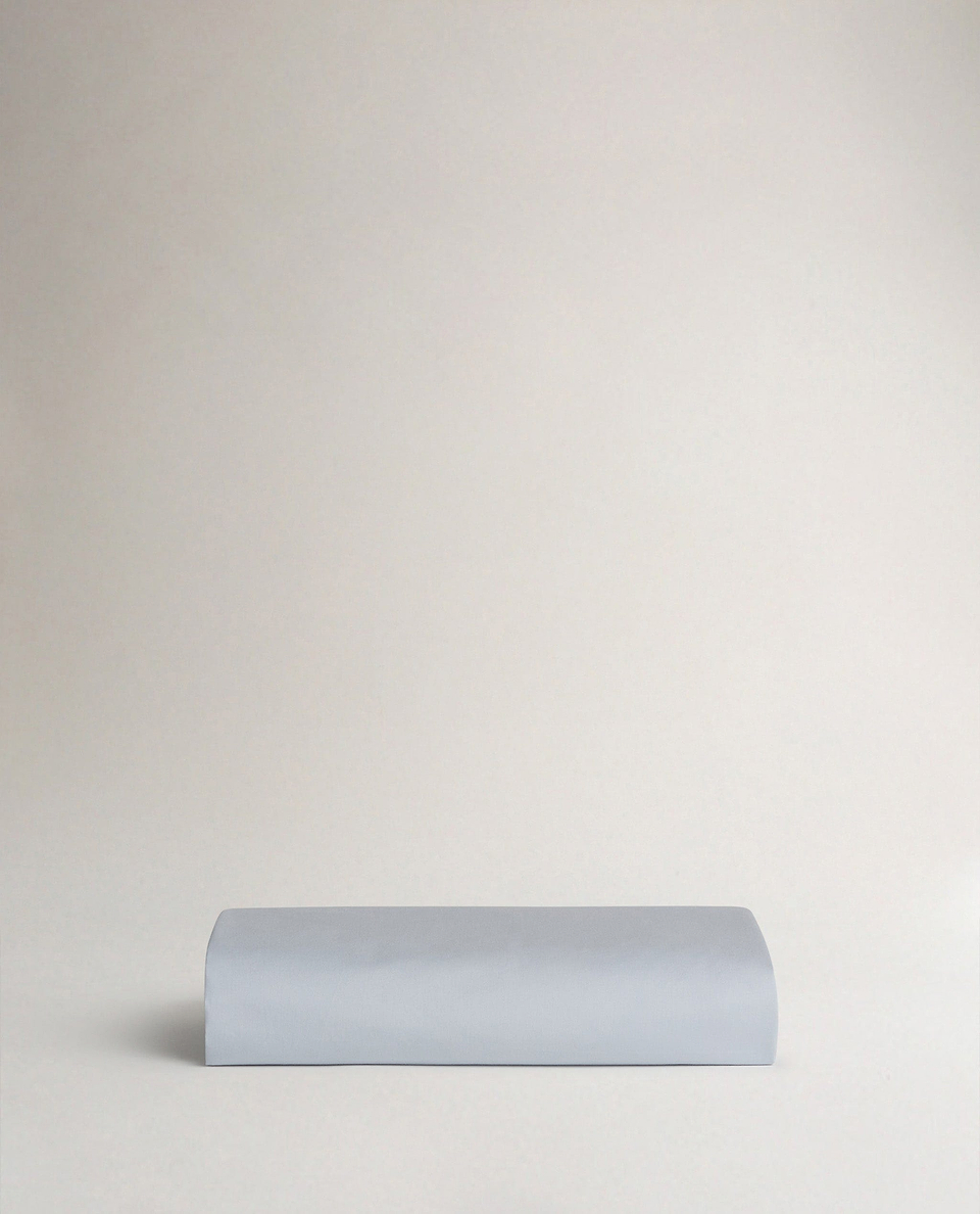 The Crisp & Cool Organic Luxury Flat Sheet - Cornflower