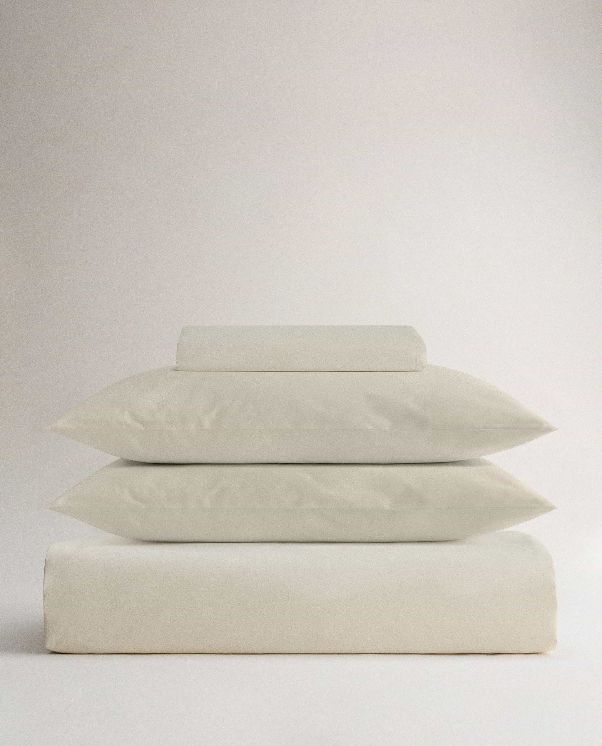 The Crisp & Cool Organic Cotton Duvet Set - Buttermilk