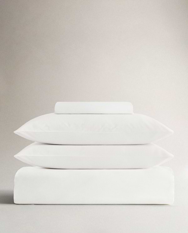 Crisp & Cool Organic Cotton Duvet Set - White