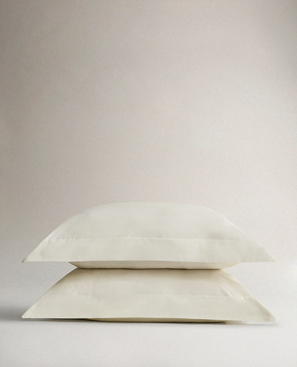 The Crisp & Cool Organic Luxury Pillow Sham Set - Buttermilk