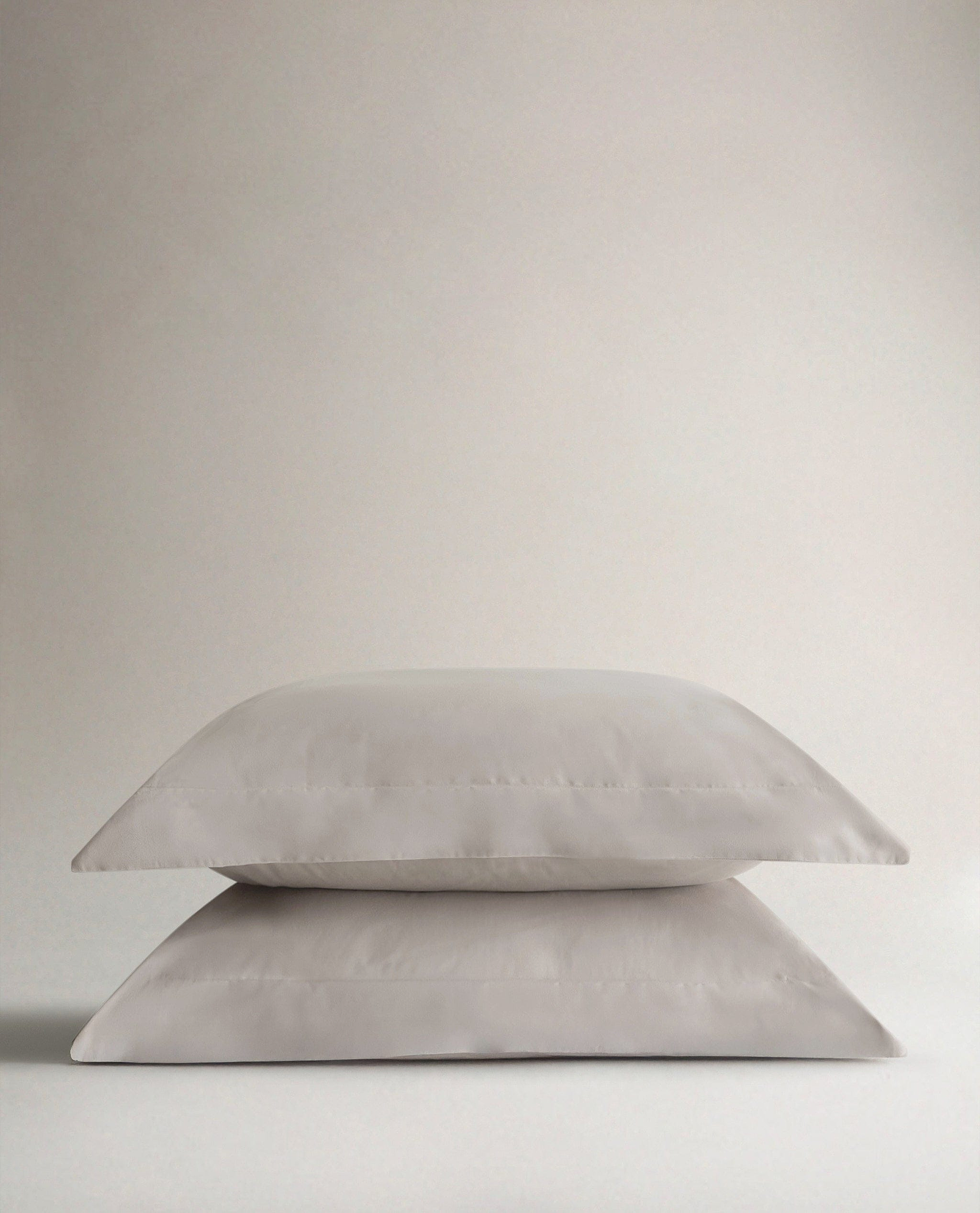 The Crisp & Cool Organic Luxury Pillow Sham Set - Pebble