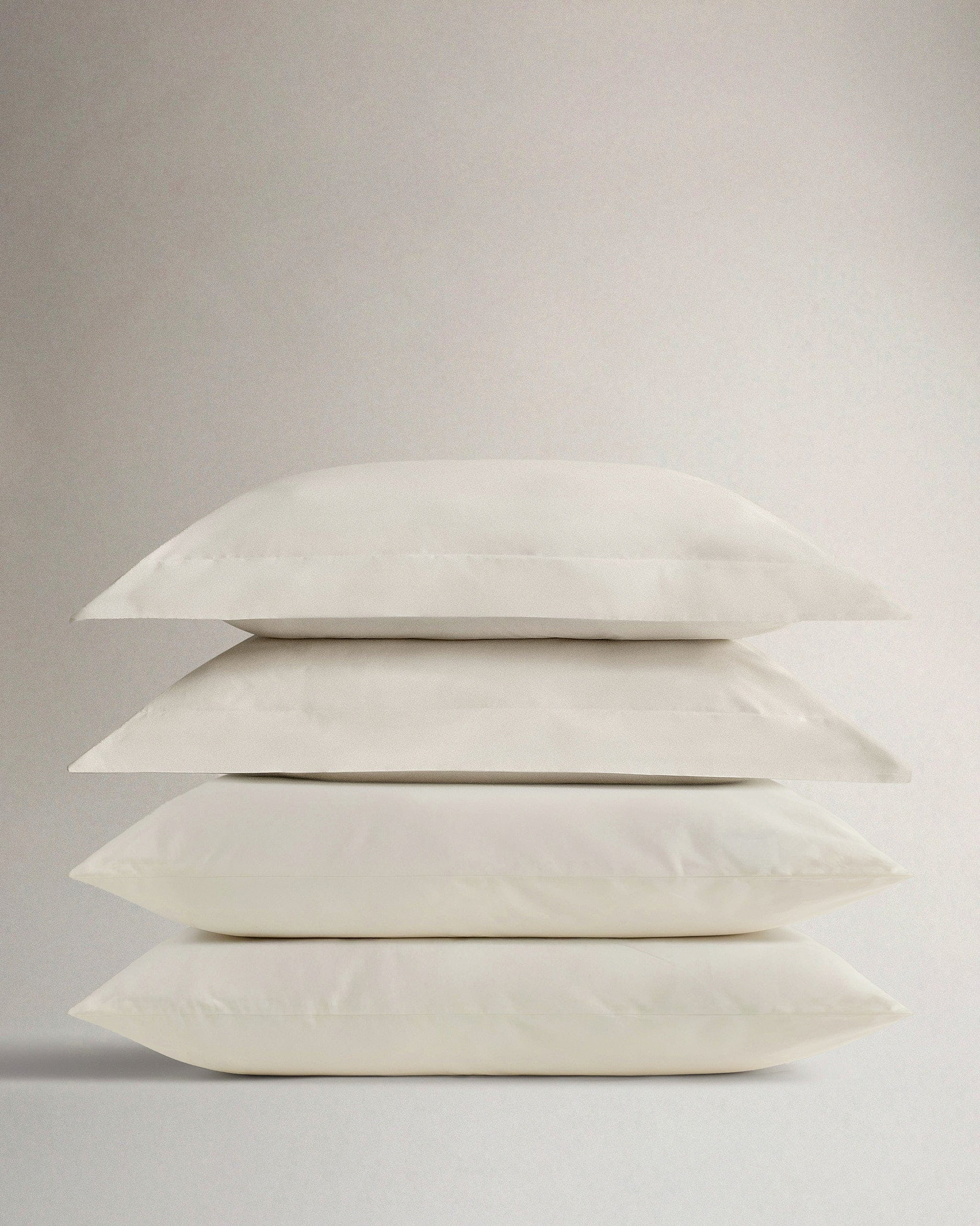 The Crisp & Cool Organic Pillowcase Bundle, Set Of 4 - Buttermilk