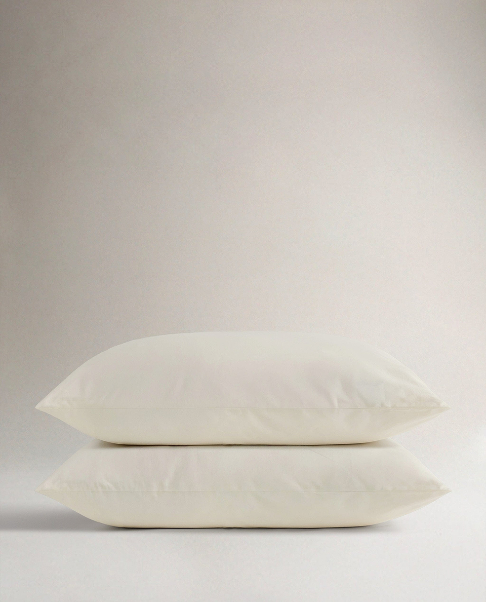 Crisp & Cool Organic Cotton Pillowcase Set - Buttermilk