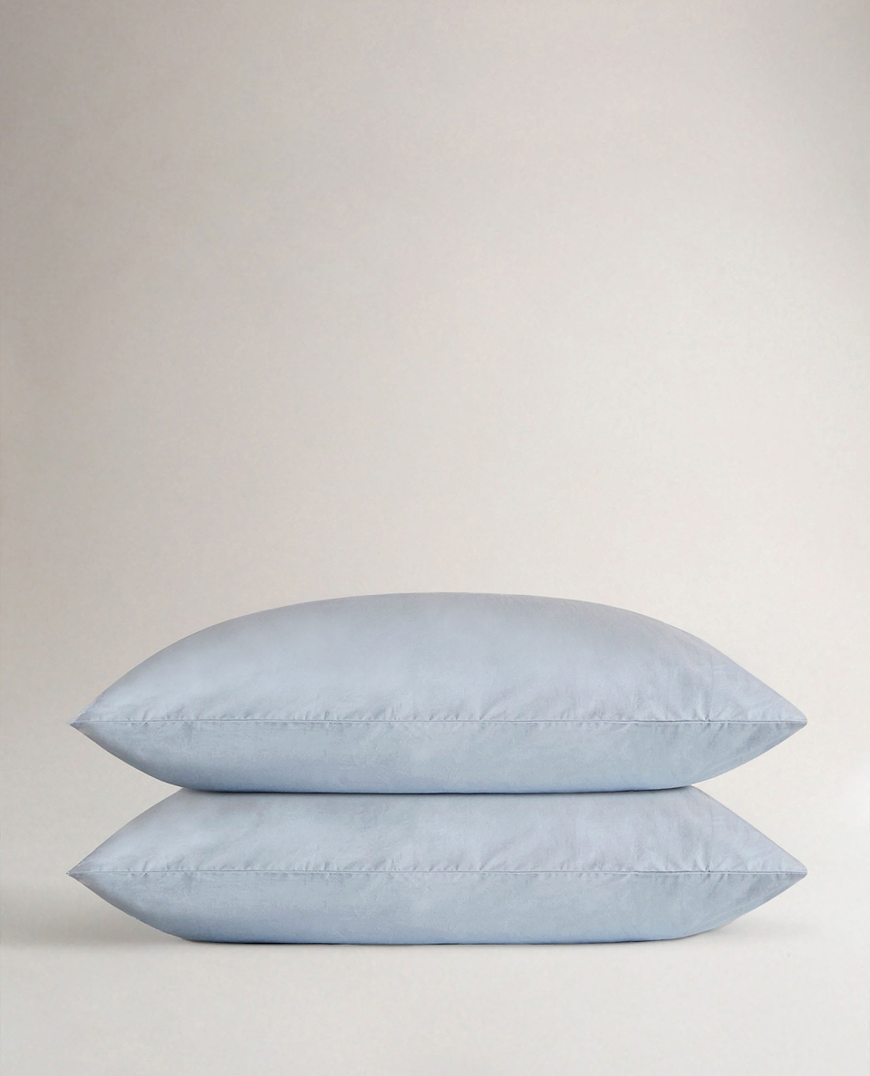 Crisp & Cool Organic Cotton Pillowcase Set - Cornflower