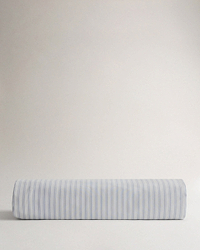 Crisp & Cool Organic Cotton Duvet Cover - Blue Ticking Stripe