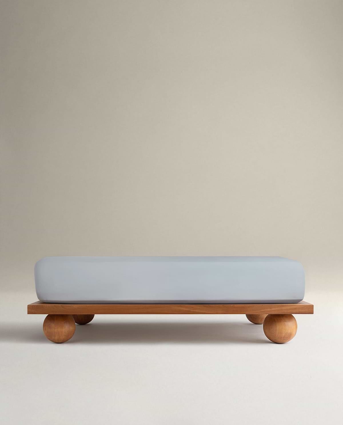 Crisp & Cool Organic Cotton Fitted Sheet - Cornflower