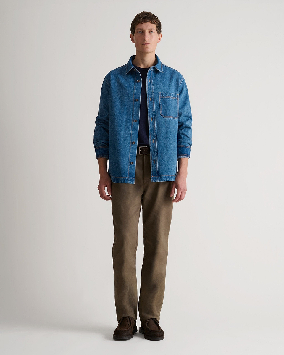 Men's Denim Overshirt - Blue Rinse